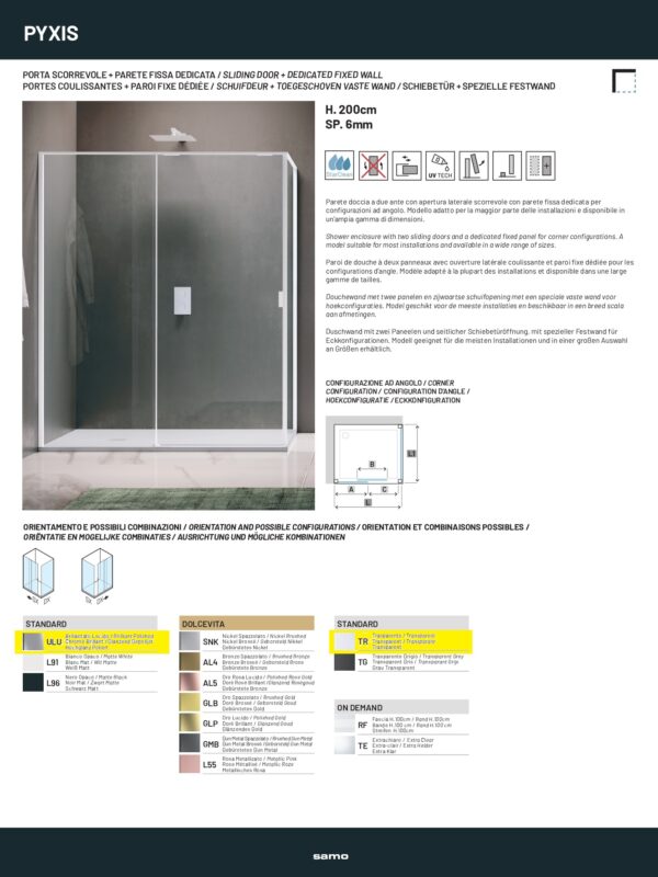 BOX DOCCIA PORTA+FISSO -PROMO