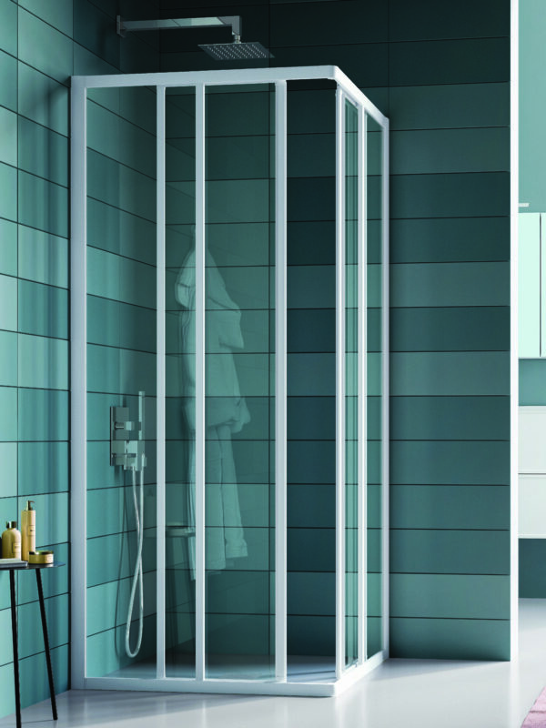 BOX DOCCIA ANGOLARE BIANCO -PROMO