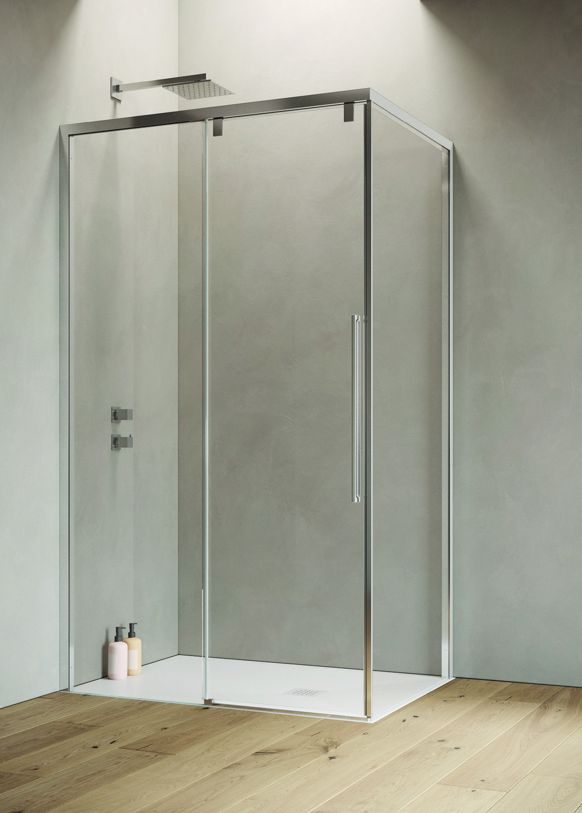 BOX DOCCIA SCORREVOLE+FISSO -PROMO